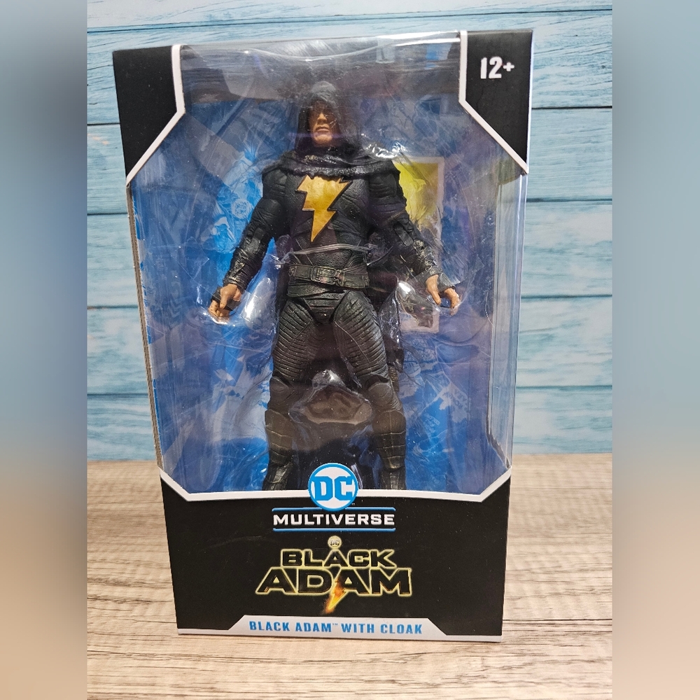 🆕️ McFarlane Toys DC Multiverse Black Adam With Cloak Figure